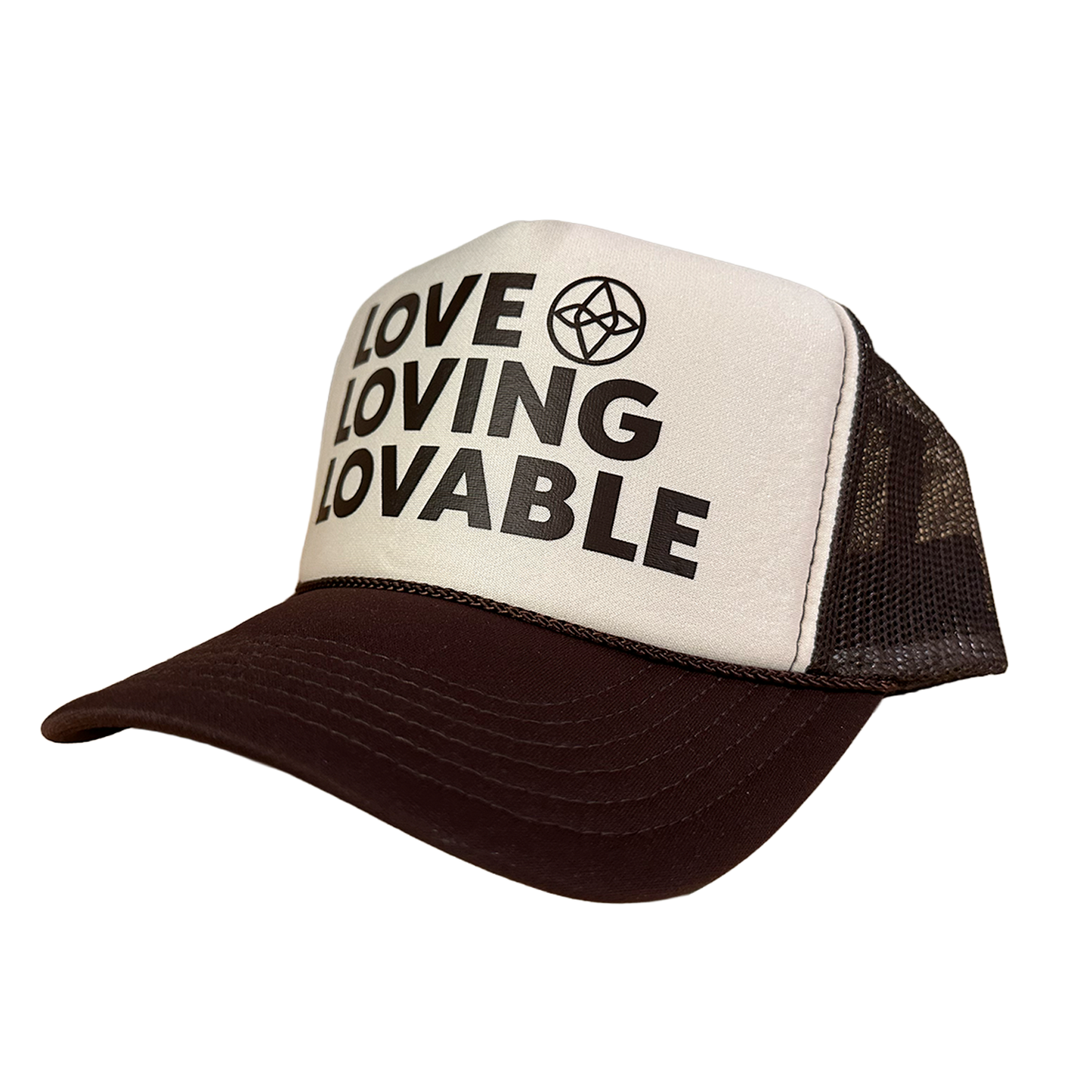 Love Loving Lovable - Trucker Hat - Brown/Brown