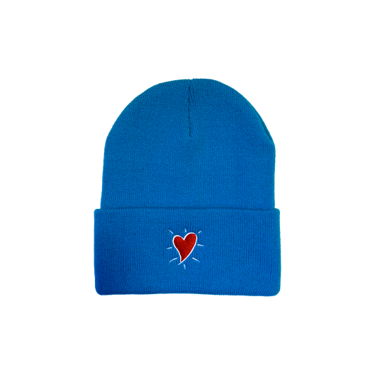 Hoffman Heart Embroidered Beanie Cap - Cuffed