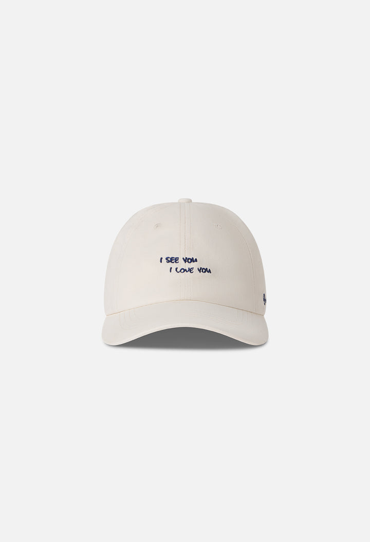 Classic Cap / I See You, I Love You Oat White