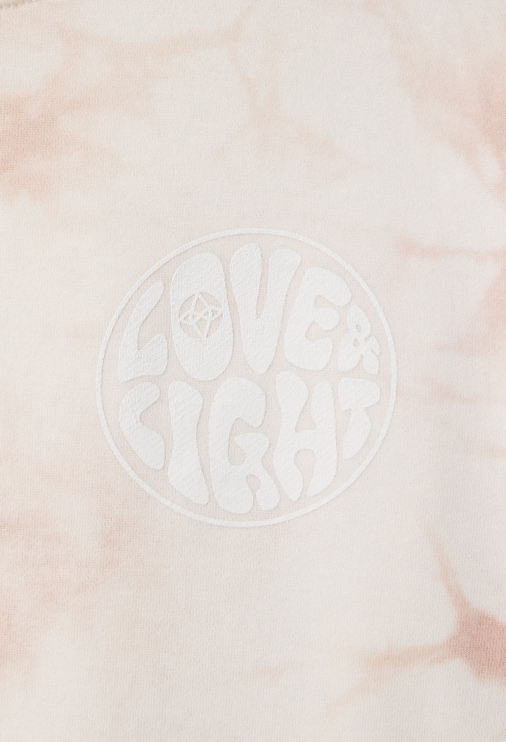 Crewneck Sweatshirt / Love &amp; Light Tie Dye Rose
