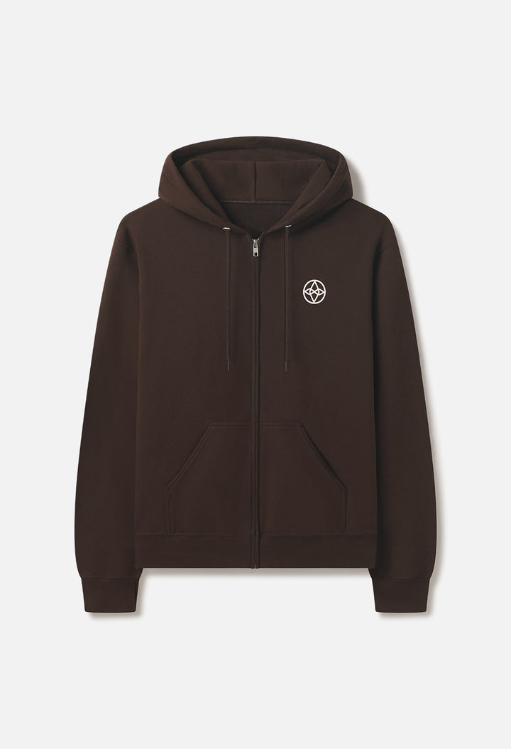 Classic Full-Zip Hoodie / Geese Flock Brown
