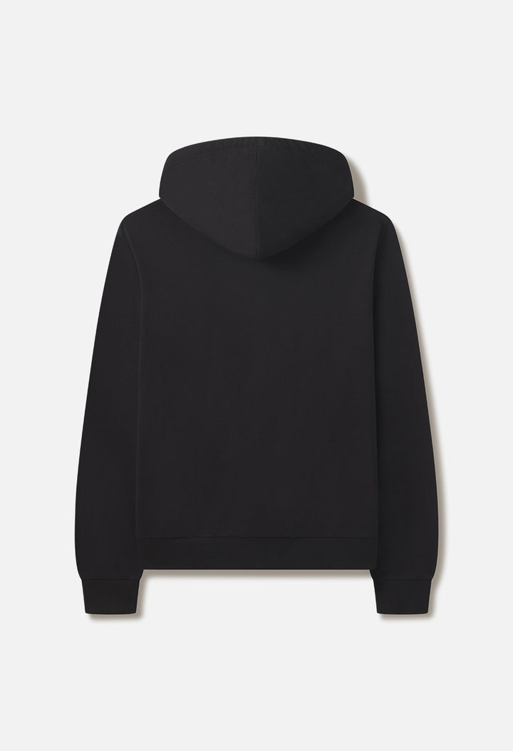 Classic Full-Zip Hoodie / Hug Life Black