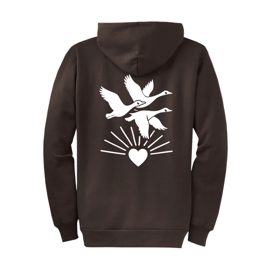 Geese back Full-Zip Hoodie