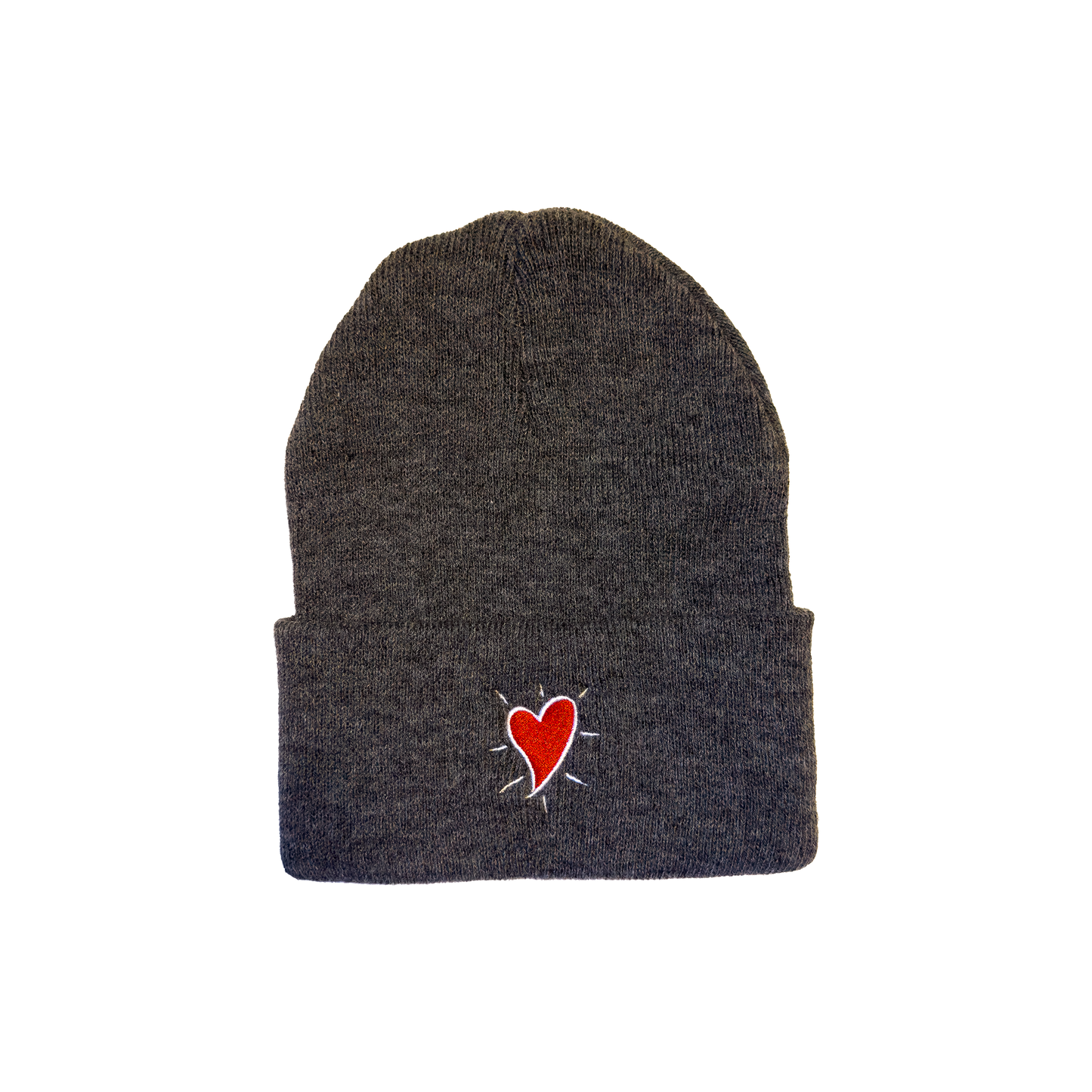 Hoffman Heart Embroidered Beanie Cap - Cuffed