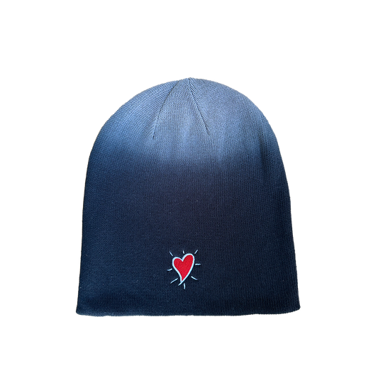 Hoffman Heart Embroidered Slouch Beanie