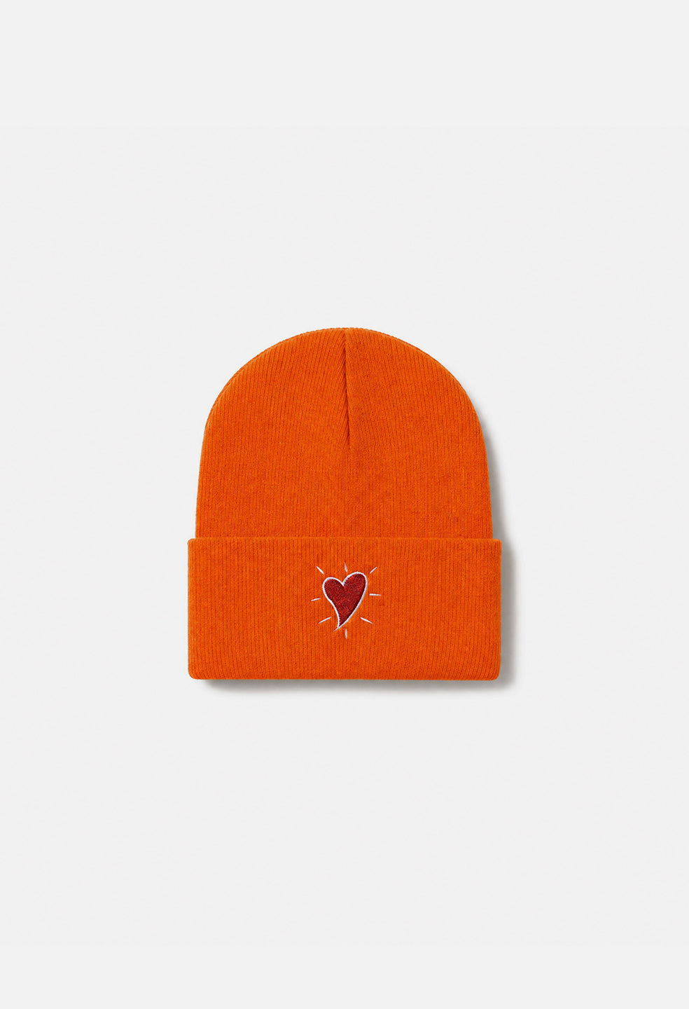 Cuffed Beanie / Hoffman Heart / Orange