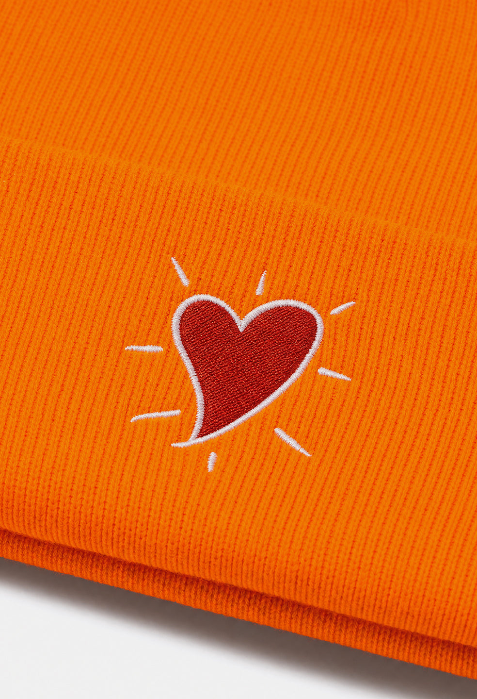 Cuffed Beanie / Hoffman Heart / Orange