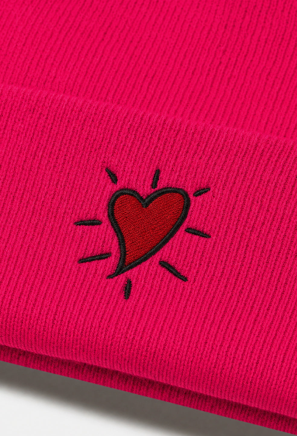 Cuffed Beanie / Hoffman Heart / Pink