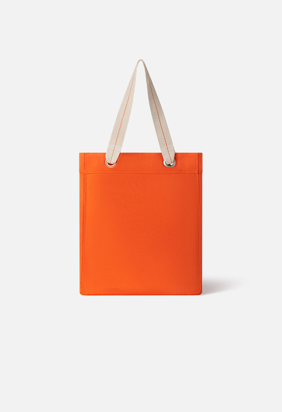 Canvas Tote Bag / Hoffman Heart / Orange
