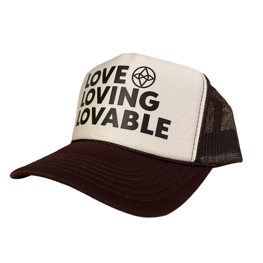 Love Loving Lovable - Trucker Hat - Brown/Brown