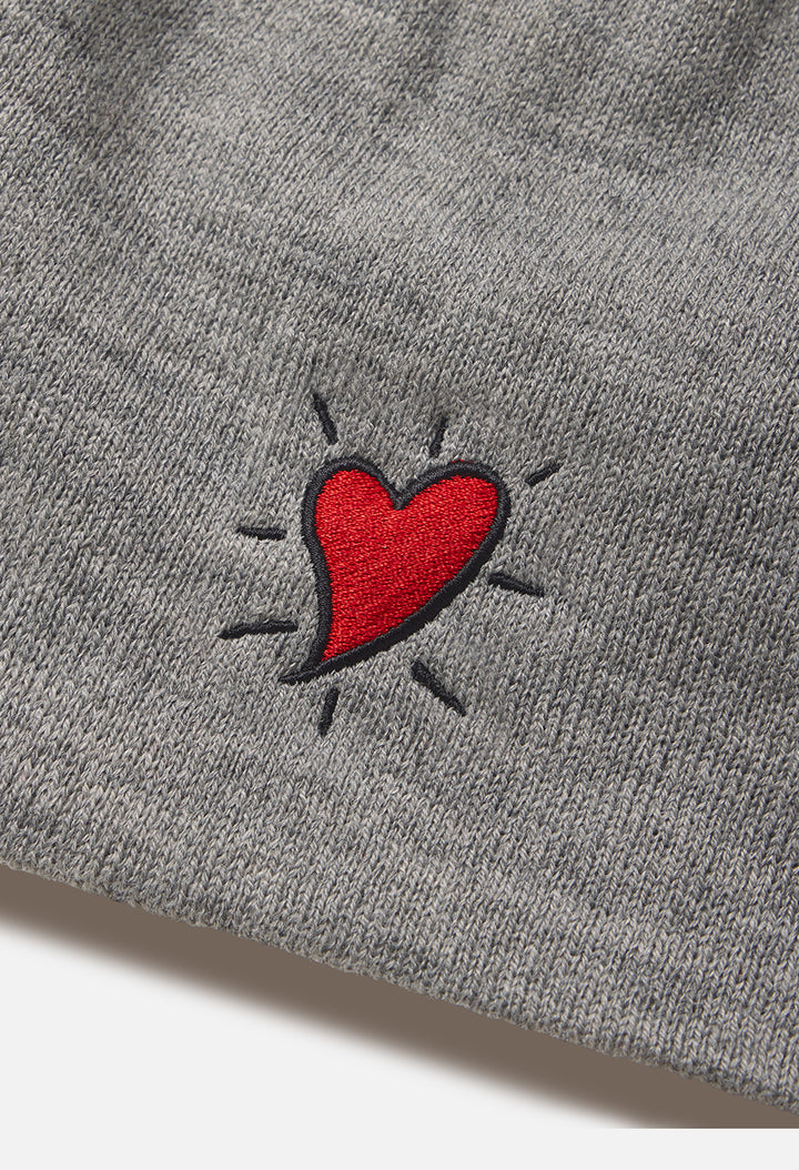 Slouch Beanie / Hoffman Heart / Grey
