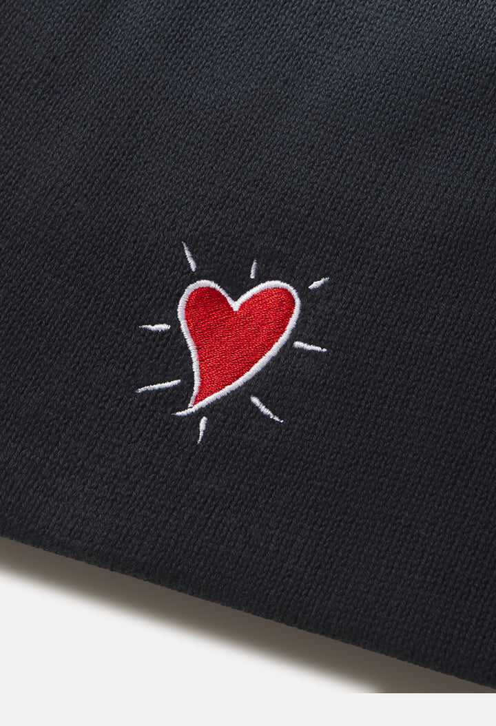 Slouch Beanie / Hoffman Heart Ombré Black