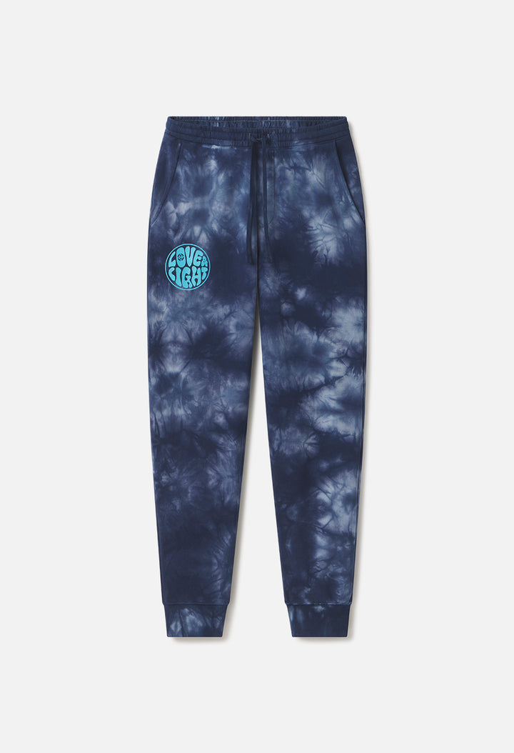 Jogger Sweatpant / Love &amp; Light Tie Dye Navy