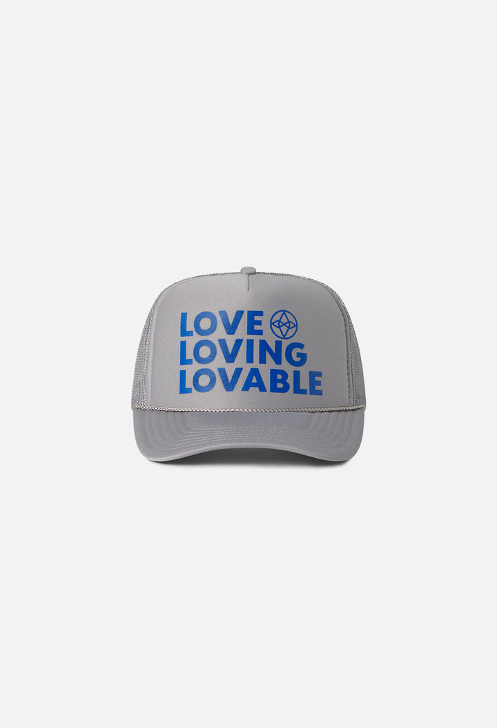 Trucker Hat / Love Loving Lovable / Grey