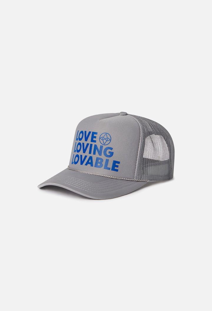 Trucker Hat / Love Loving Lovable / Grey