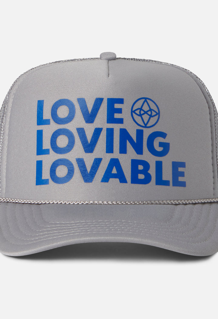 Trucker Hat / Love Loving Lovable / Grey