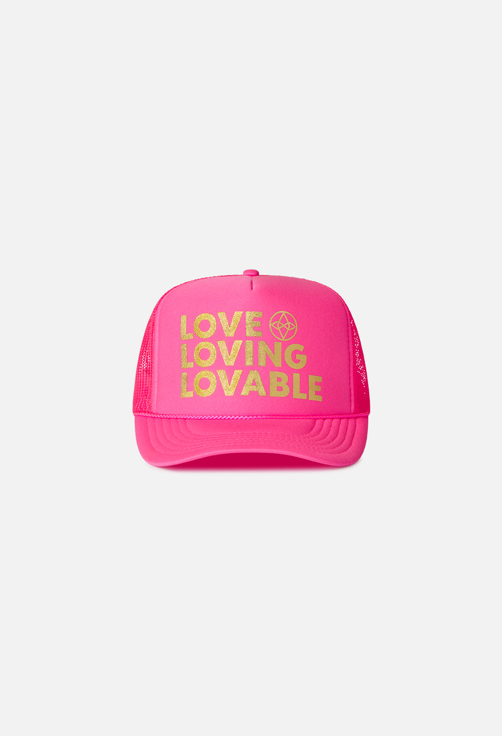 Trucker Hat / Love Loving Lovable / Pink